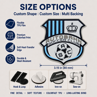 Écussons personnalisés pour l'école, transfert thermique TPU, étiquettes 3D, badges d'identité pour uniformes, vestes, sacs et équipements pour enfants