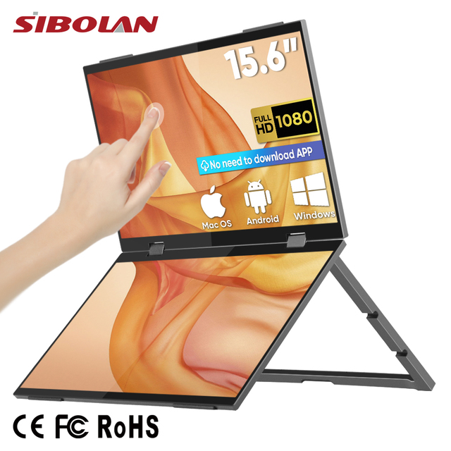 Flexible Customization 15.6 Inch Portable Touchscreen Monitor Portatil FHD 10-Point Touch Panel Support Small Quantity Orders