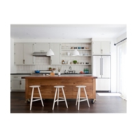 Armoires de rangement de cuisine Clean-Line avec panneaux décoratifs en papier résistants