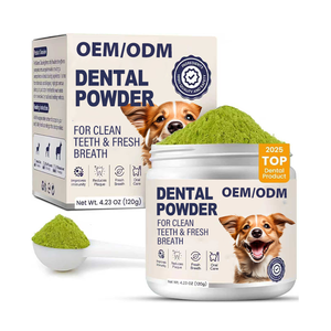 אבקת שיניים לכלבים OEM/ODM לנשימה רעננה וניקוי שיניים מכילה רכיבים טבעיים ופרוביוטיקה - Product Image 1