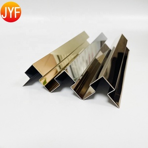 Jyf10018 Interno In Acciaio Inox Angolo Bordo Rotondo <span class=keywords><strong>Piastrelle</strong></span> Trim In Ottone Quadrato In Metallo Bordo <span class=keywords><strong>Piastrelle</strong></span> Assetto <span class=keywords><strong>per</strong></span> la decorazione di interni - Product Image 3