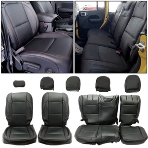 Fundas <span class=keywords><strong>de</strong></span> asiento <span class=keywords><strong>de</strong></span> cuero sintético negro para Jeep Wrangler JL 4 DR <span class=keywords><strong>Rubicon</strong></span> 2018-2023 - Product Image 6