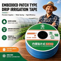 Ruban goutte-à-goutte intégré GF, longueur de rouleau personnalisable pour les grands projets d'irrigation agricole à l'échelle mondiale