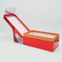 Coffret cadeau de Noël personnalisé pour cosmétiques, boîte carrée, emballage élégant, fermeture magnétique, papier artistique, boîte à cils faite à la main avec couvercle