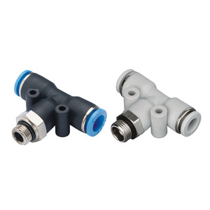 Conector Neumático Rápido Xingyi Technology PB4 6 8 10 G01 02 03 04 Tipo T para Manguera de Aire - Product Image 2