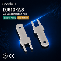 GuChuan DJ610-2.8 – Terminal à sertir en laiton étamé, estampé et à insertion directe pour connexions de câbles automobiles