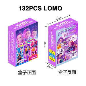 132 pz/scatola KPOP cacciatori di demoni periferiche Laser foto 60 pz carta olografica 72 pz Mini adesivo doppia faccia carta regalo LOMO - Product Image 3