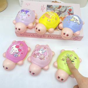 Cute Turtle <b>Squishy</b> Toys with Sanrio Characters Soft TPE Stress Relief Fidget Toys for Kids Unisex 2 to 4 Years - Product Image 4