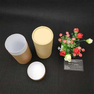 Caja de Embalaje de Cartón Kraft en Forma de Cilindro para Cápsulas, Reciclable, de Grado Alimenticio, Diseño Personalizado, Envase de Tubo de Papel para Proteína en Polvo - Product Image 2