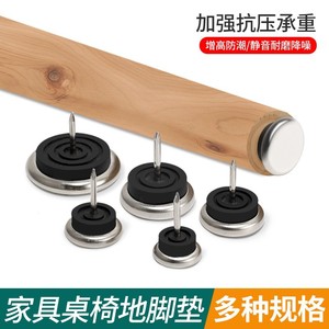 Adjustable Metal Floor Nail With Plastic Base For Furniture Protection - Product Image 2