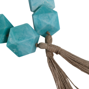 Ghirlanda di perline geometriche con nappe per decorazioni per la casa, l'ufficio e la stanza, elemento decorativo per scaffali o tavolini da caffè. - Product Image 5