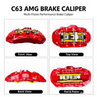 Étriers de frein de course C63 avant 6 pistons Kit W177/W176/ pour Mercedes-Benz CLA/GLA/GLB GLC GLE CLK Vito avec roues de 19 pouces C118