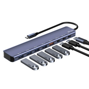 8-पोर्ट यूएसबी 3.2/USB-C हब के साथ 10 जीबीपीएस USB-A जीओ 2 4 यूएसबी 3.0 पोर्ट 87w 5v पावर एडाप्टर स्टॉक उपलब्ध - Product Image 2