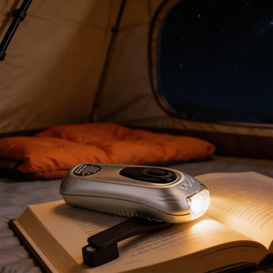 Linterna LED Recargable con Manivela, 2 Modos de Brillo, 3 LED de 12000MCD, 1 Minuto de Manivela para 20 Minutos de Iluminación, Batería de 3.6V 40mAh - Product Image 3