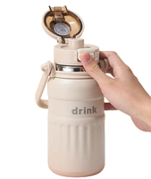 Gobelet isotherme OEM en acier inoxydable 316 de 800 ml (27 oz) avec double couvercle à clapet anti-fuite sans BPA – Cadeau d'affaires