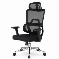 Chaises de bureau de luxe en maille, dossier haut, ergonomiques, chaise de direction pivotante, chaise d'ordinateur de bureau avec accoudoirs