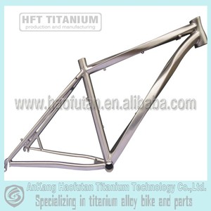 Tubo de asiento alto de Marco <span class=keywords><strong>MTB</strong></span> de <span class=keywords><strong>titanio</strong></span> con enrutamiento de cable interno y Marco de freno de disco oculto para bicicletas de montaje y cruceros de playa - Product Image 5