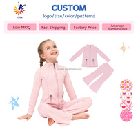 Conjunto de Yoga para Niñas, Diseño Ajustado de Manga Larga, Color y Logotipo Personalizables, Ropa Deportiva para Niñas