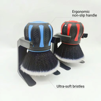 Brosse de nettoyage intérieur de voiture ultra douce, outil de nettoyage de la poussière à poils en microfibre anti-rayures pour tableau de bord, aérateur et cuir de voiture