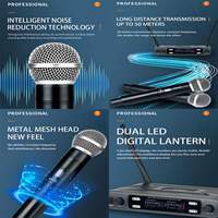 Système de microphone sans fil professionnel HX2, nouvelle conception, UHF, avec un excellent prix, système de microphone sans fil professionnel UHF