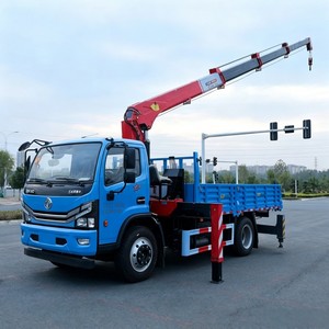 Ready to Ship Dongfeng 4x2 5 Ton Mini Telescopic <b>Crane</b> Truck 6.3t Light Duty Lorry Loader <b>Crane</b> - Product Image 2