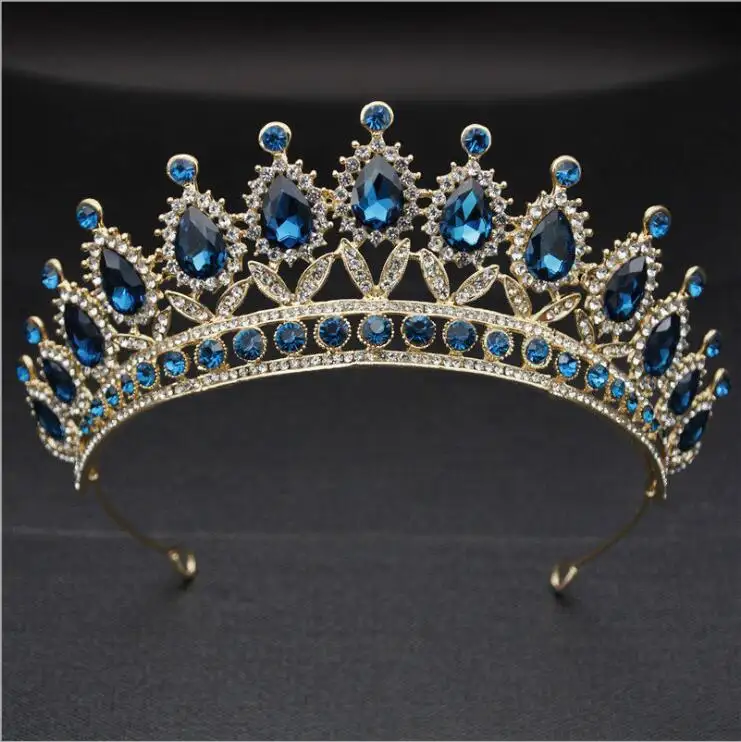 2020 Top Wedding Crown for Bridal Headpiece Gold Silver Baroque Crystal tiaras and crowns Bride tiara Wedding Hair Accessories