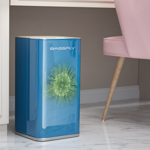 Cubo de Basura Cuadrado de Acero Inoxidable de 15L, <span class=keywords><strong>Azul</strong></span>, para Cocina, Baño, <span class=keywords><strong>Reciclaje</strong></span> y Almacenamiento - Product Image 5