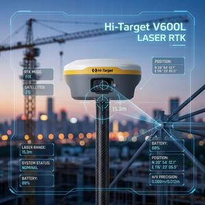 เครื่องมือสำรวจ Hi-Target V600L เลเซอร์วิชวล RTK GNSS 1408 ช่องสัญญาณ กล้องคู่ AR Stakeout ระดับกันน้ำ IP68 พร้อมระบบ GPS RTK - Product Image 5