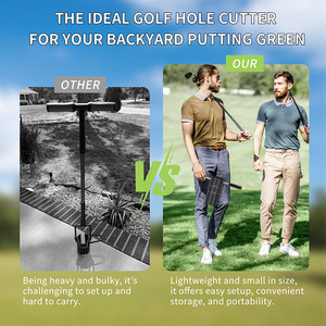 Outil <span class=keywords><strong>de</strong></span> creusement <span class=keywords><strong>de</strong></span> trous <span class=keywords><strong>de</strong></span> <span class=keywords><strong>golf</strong></span> portable avec poignée détachable, coupe-trous <span class=keywords><strong>de</strong></span> <span class=keywords><strong>golf</strong></span> 4 à 6 pouces - Product Image 5