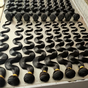 28-40 pulgadas 100% indio Remy tejido paquetes máquina doble trama sedosa onda recta permanente listo longitud larga - Product Image 3