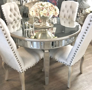 Đồ Nội Thất Gương Kính Hiện Đại Hình Tròn Bán Chạy Đương Đại Bàn Ăn Cho Phòng Khách - Product Image 1