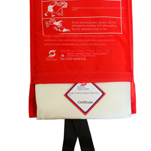 Coperta antincendio Suihua <span class=keywords><strong>1.2m</strong></span> X 1.8m in fibra di vetro resistente al calore coperta antincendio con Logo personalizzabile bianco - Product Image 1