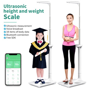 Smart body scale <strong>connection</strong> APP free SDK ultrasonic stadiometer <strong>height</strong> measuring stadiometer digital <strong>height</strong> and weight scale