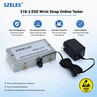 Testeur de poignet antistatique pour chaussures, câble de mise à la terre pour batterie, testeur de bracelet antistatique économique pour salle blanche, 498