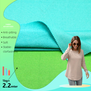 <span class=keywords><strong>Tissu</strong></span> tricoté 230GSM 10% coton 90% polyester respirant sweat à capuche <span class=keywords><strong>tissu</strong></span> pour vêtements par <span class=keywords><strong>fabricant</strong></span> de <span class=keywords><strong>tissu</strong></span> - Product Image 1