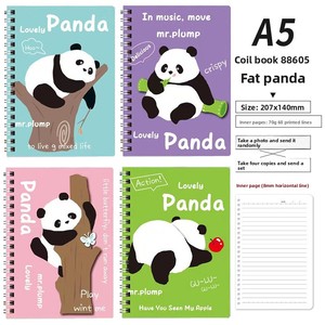 Biểu tượng tùy chỉnh <span class=keywords><strong>A5</strong></span> Kawaii Dễ thương hardback xoắn ốc cuộn dây máy tính xách tay 4 cái Nhật ký với 100 sheets A6 Kích thước PVC Bìa văn phòng Nguồn cung cấp - Product Image 6
