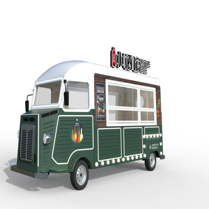 Fully Equipped 5.5m Electric Mobile Bar Retro Street Food Cart With Air Conditioner And Double Windows - Product Image 1