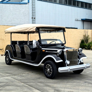 Nuevo Autobús Turístico Eléctrico Clásico Vintage de 8 Plazas con Batería de Litio, 4 Ruedas, 2 Años de Garantía, para Bodas y Resorts - Product Image 1