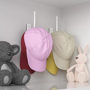 Wholesale Strong Adhesive/Wall Drilled Hat Holder <b>Storage</b> Stainless Steel Organizer <b>Rack</b> <b>for</b> Baseball Caps - Product Image 3