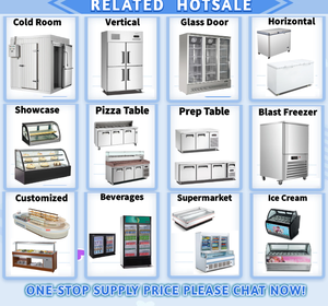 Big Vegetable <strong>Horizontal</strong> 4-door Dual Three Four 1 4 5 6 3 2 Doors Restaurant <strong>Freezer</strong> Commercial Kitchen Refrigeration Equipment - Product Image 3