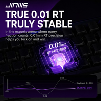 Clavier de jeu OEM JINMS Hero68 à interrupteurs magnétiques, déclenchement rapide 8K, vente en gros, logo personnalisé, clavier de jeu RGB avec boîte lumineuse