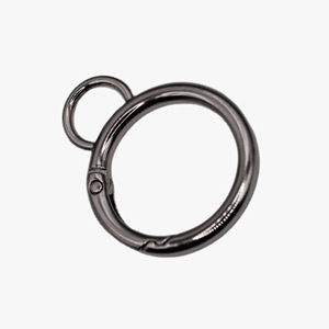 Móc khóa kim loại hình tròn đôi, khóa lò xo, vòng tròn chữ O, khóa cài dạng kích hoạt dùng cho đồ thủ công bằng da, dây đeo túi, dây lưng, phụ kiện kết nối - Product Image 3