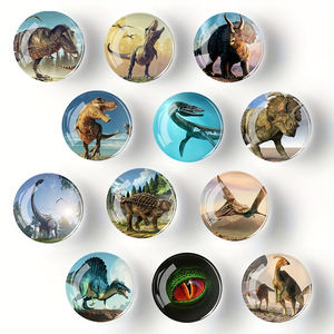 FQ villes du monde Pot en polyrésine aimants transparents 50mm Souvenir Pvc calendrier fournitures londres dinosaure réfrigérateur aimant - Product Image 5