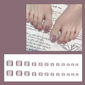 Offre Spéciale couleur unie yeux de chat presse sur <span class=keywords><strong>ongles</strong></span> <span class=keywords><strong>faux</strong></span> <span class=keywords><strong>ongles</strong></span> pour <span class=keywords><strong>pieds</strong></span> 24 pièces ABS violet yeux de chat femmes Style français orteil <span class=keywords><strong>faux</strong></span> <span class=keywords><strong>ongles</strong></span> - Product Image 2