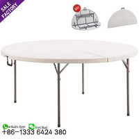 Tables De Mariage Banquet Événement Mariage Table Pliante Ronde Maison Hôtel Portable En Plastique Balcon Table À Manger Pliable