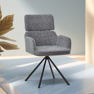 Nórdico clásico tapizado acento moderno tela blanca terciopelo cocina comedor Mesa <span class=keywords><strong>muebles</strong></span> comedor sillas patas de Metal - Product Image 6