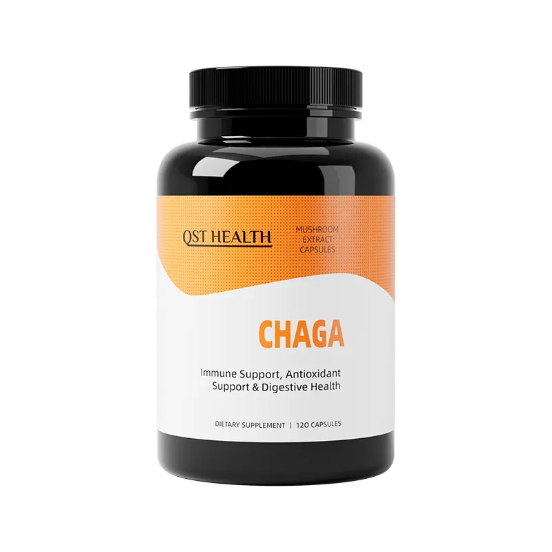 Private Label Organic Reshii Extract capsule Chaga in polvere di funghi complessi capsule Chaga fungo Mix in polvere