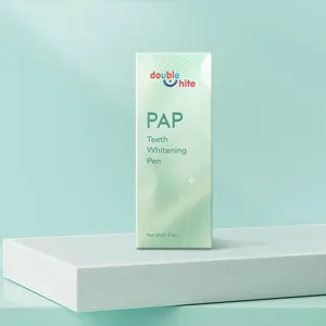 Ingredientes de PAP de pluma de gel blanqueador de dientes instantáneo blanco doble con el personalizado más vendido con el más popular