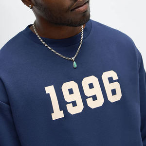 Sweat-shirt décontracté à col rond de haute qualité respirant et anti-boulochage avec logo imprimé personnalisé, classe de 1996 pour hommes - Product Image 3