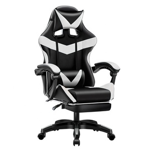 Prix <span class=keywords><strong>d</strong></span>'usine Chaise de jeu pour ordinateur PC Chaise de jeu de course de massage Silla <span class=keywords><strong>Gamer</strong></span> en cuir PU avec repose-pieds - Product Image 1